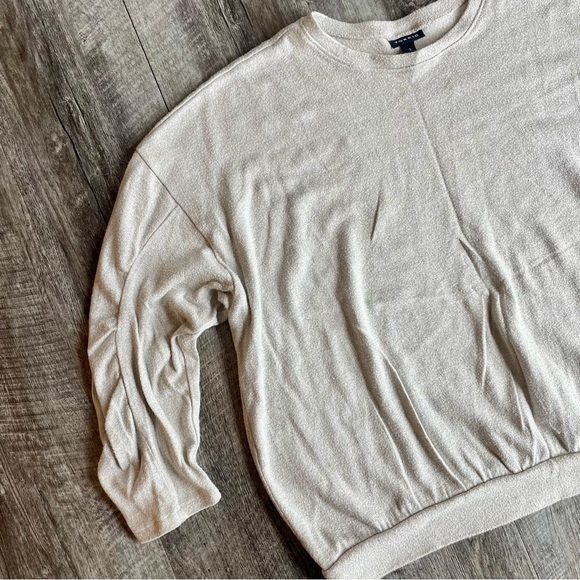 TORRID Sparkle Knit Drop Shoulder Shirred Sleeve Top - Picture 6 of 13